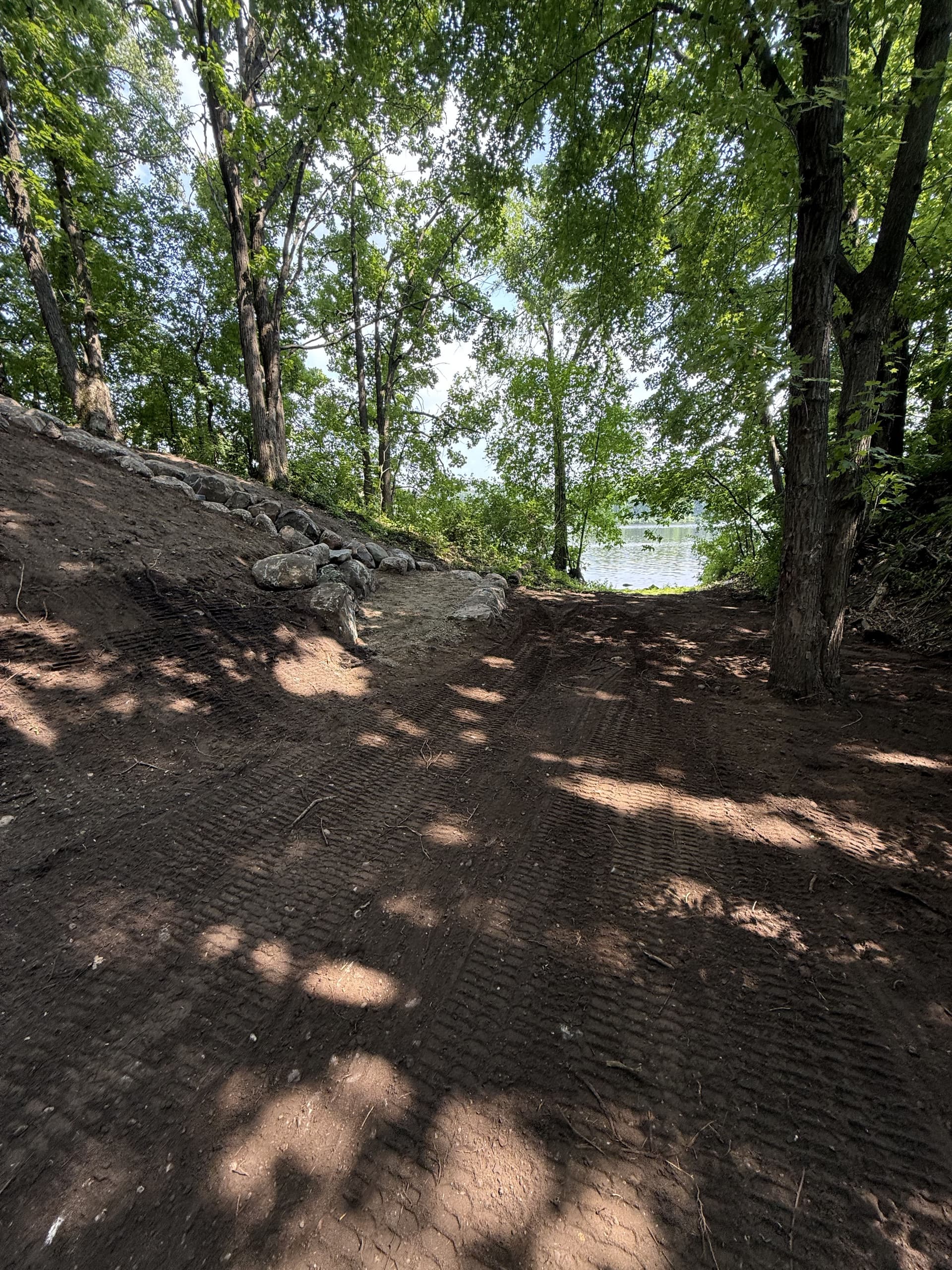 Gallery photos for Precast Steps and Boulder Wall Dock Access Build in Little Falls: Image #3