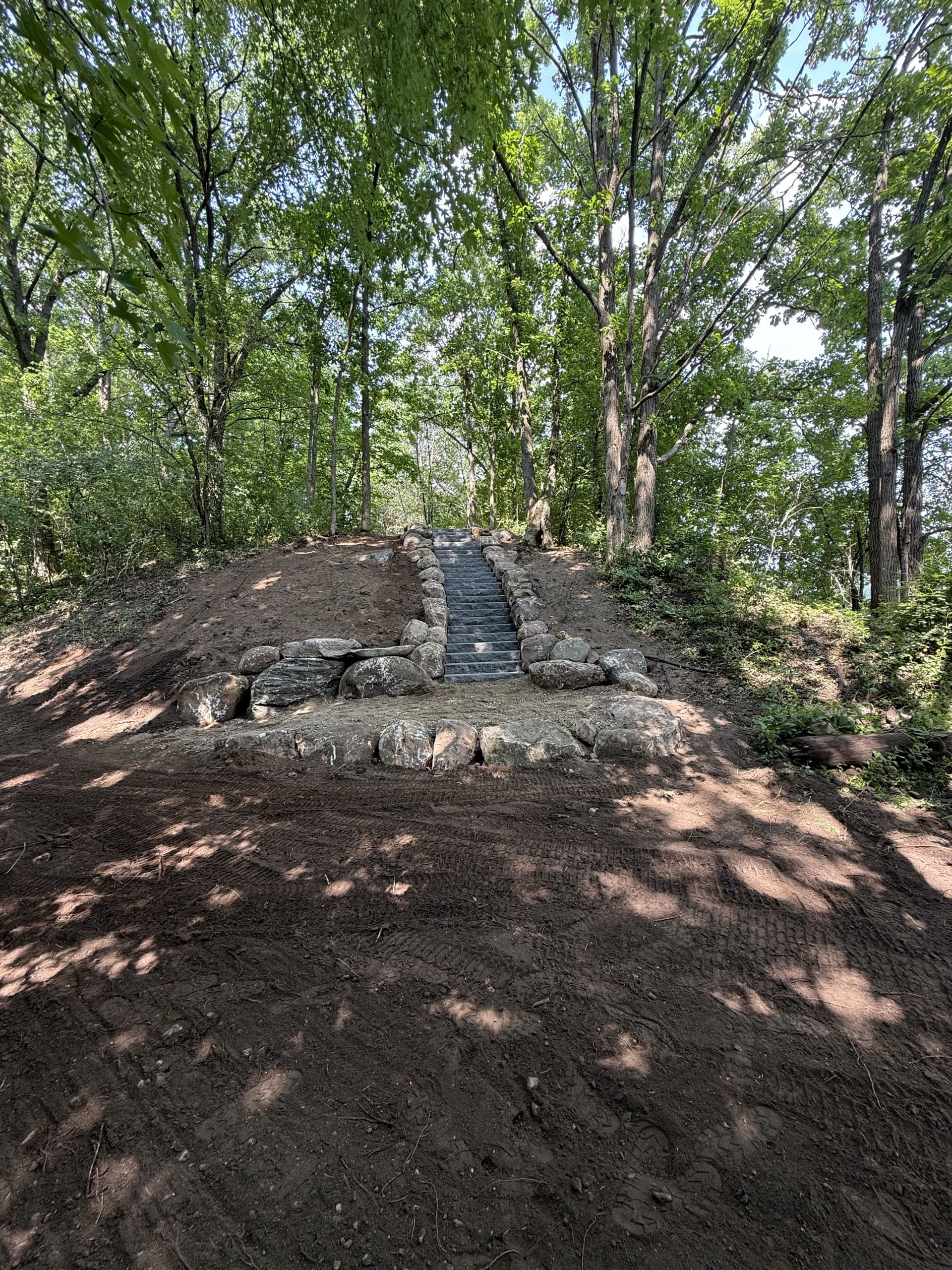Gallery photos for Precast Steps and Boulder Wall Dock Access Build in Little Falls: Image #2